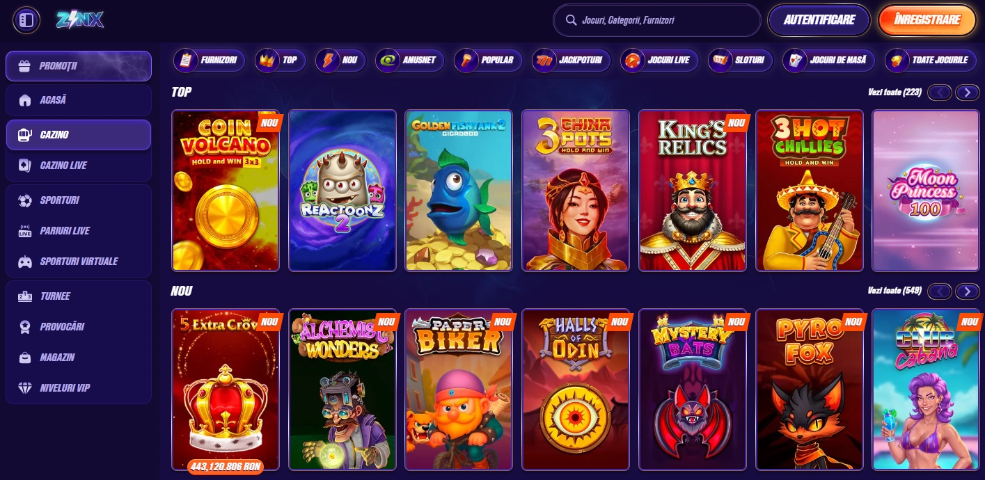 Zinx casino